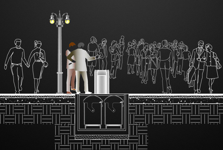 CityCleansy enables disposal of a substantially large amount of waste and recycling in hygienic, safe and ecological manner.